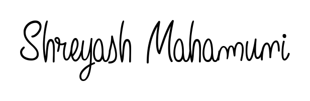 Use a signature maker to create a handwritten signature online. With this signature software, you can design (Angelique-Rose-font-FFP) your own signature for name Shreyash Mahamuni. Shreyash Mahamuni signature style 5 images and pictures png