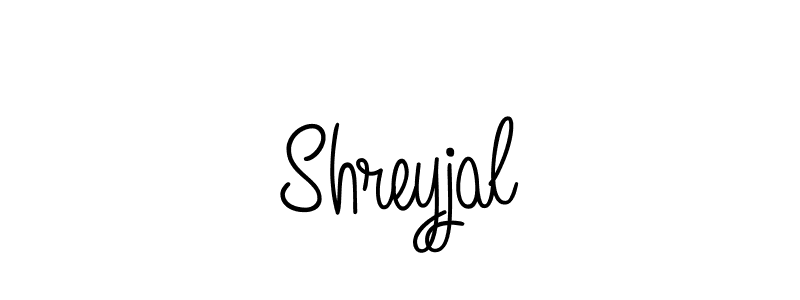 The best way (Angelique-Rose-font-FFP) to make a short signature is to pick only two or three words in your name. The name Shreyjal include a total of six letters. For converting this name. Shreyjal signature style 5 images and pictures png
