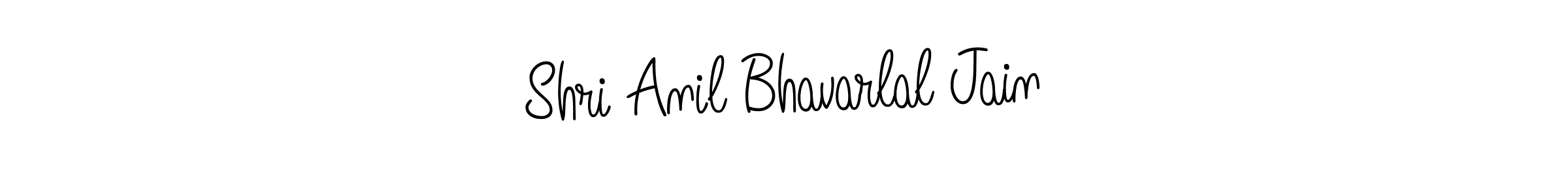 Design your own signature with our free online signature maker. With this signature software, you can create a handwritten (Angelique-Rose-font-FFP) signature for name Shri Anil Bhavarlal Jain. Shri Anil Bhavarlal Jain signature style 5 images and pictures png