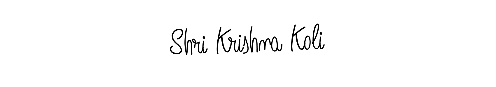 How to Draw Shri Krishna Koli signature style? Angelique-Rose-font-FFP is a latest design signature styles for name Shri Krishna Koli. Shri Krishna Koli signature style 5 images and pictures png