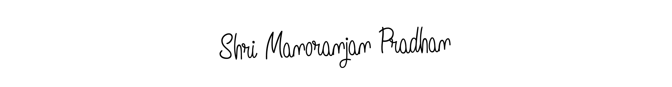Use a signature maker to create a handwritten signature online. With this signature software, you can design (Angelique-Rose-font-FFP) your own signature for name Shri Manoranjan Pradhan. Shri Manoranjan Pradhan signature style 5 images and pictures png