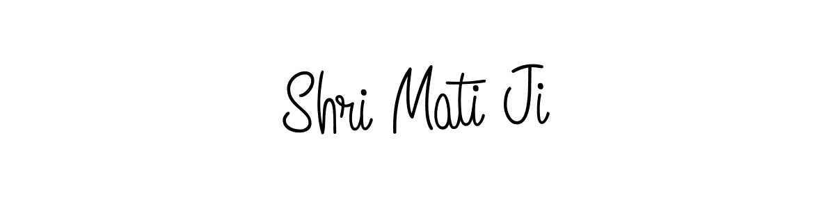 Make a beautiful signature design for name Shri Mati Ji. With this signature (Angelique-Rose-font-FFP) style, you can create a handwritten signature for free. Shri Mati Ji signature style 5 images and pictures png