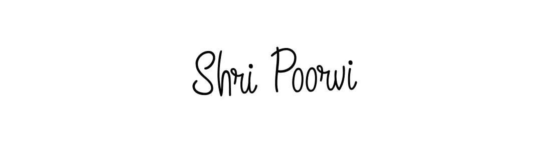 Create a beautiful signature design for name Shri Poorvi. With this signature (Angelique-Rose-font-FFP) fonts, you can make a handwritten signature for free. Shri Poorvi signature style 5 images and pictures png