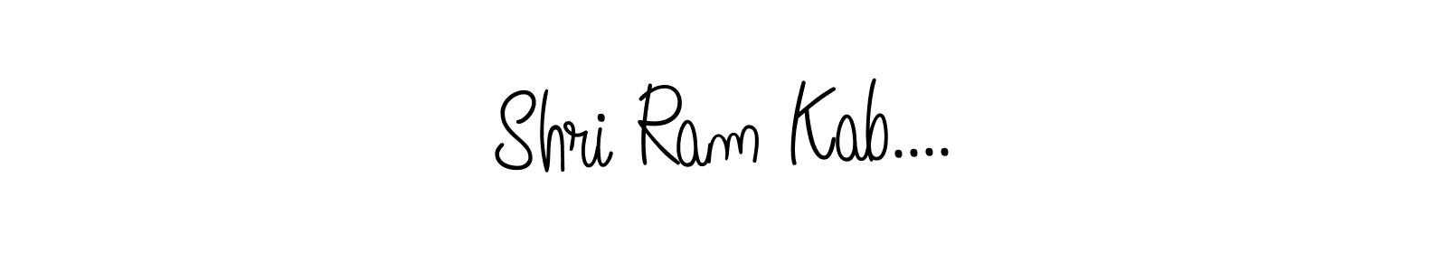 Make a beautiful signature design for name Shri Ram Kab..... With this signature (Angelique-Rose-font-FFP) style, you can create a handwritten signature for free. Shri Ram Kab.... signature style 5 images and pictures png