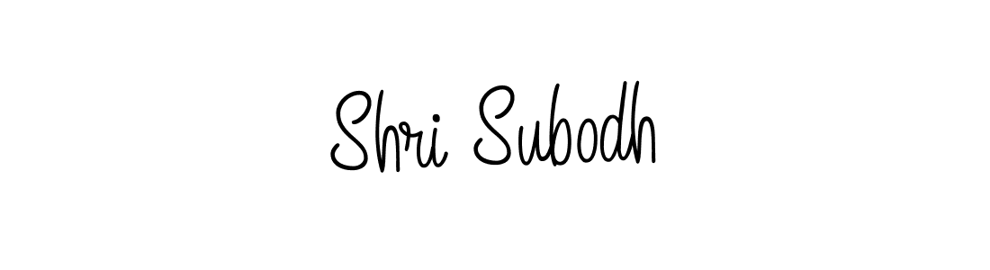 How to make Shri Subodh name signature. Use Angelique-Rose-font-FFP style for creating short signs online. This is the latest handwritten sign. Shri Subodh signature style 5 images and pictures png