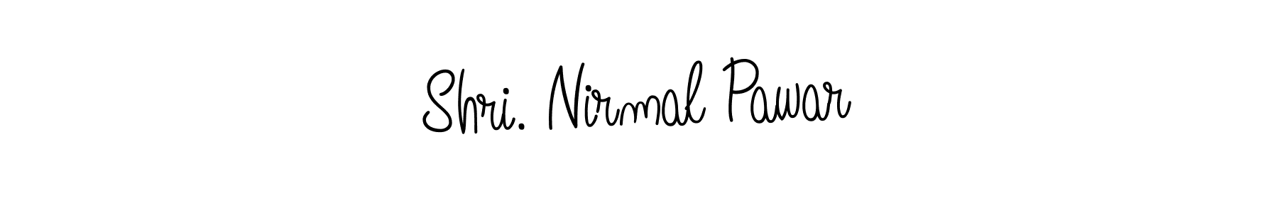 The best way (Angelique-Rose-font-FFP) to make a short signature is to pick only two or three words in your name. The name Shri. Nirmal Pawar include a total of six letters. For converting this name. Shri. Nirmal Pawar signature style 5 images and pictures png