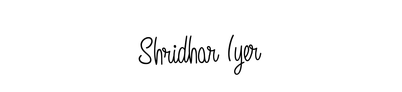 How to Draw Shridhar Iyer signature style? Angelique-Rose-font-FFP is a latest design signature styles for name Shridhar Iyer. Shridhar Iyer signature style 5 images and pictures png