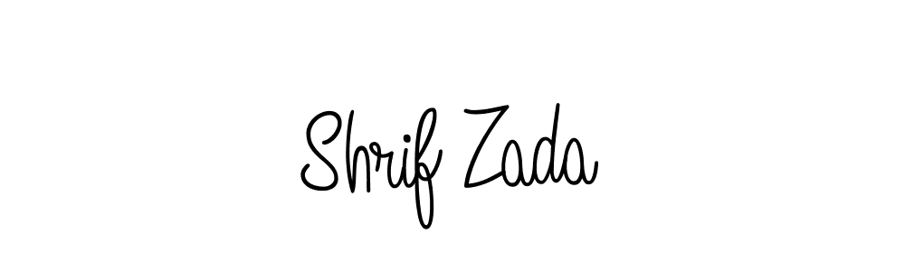 How to make Shrif Zada name signature. Use Angelique-Rose-font-FFP style for creating short signs online. This is the latest handwritten sign. Shrif Zada signature style 5 images and pictures png