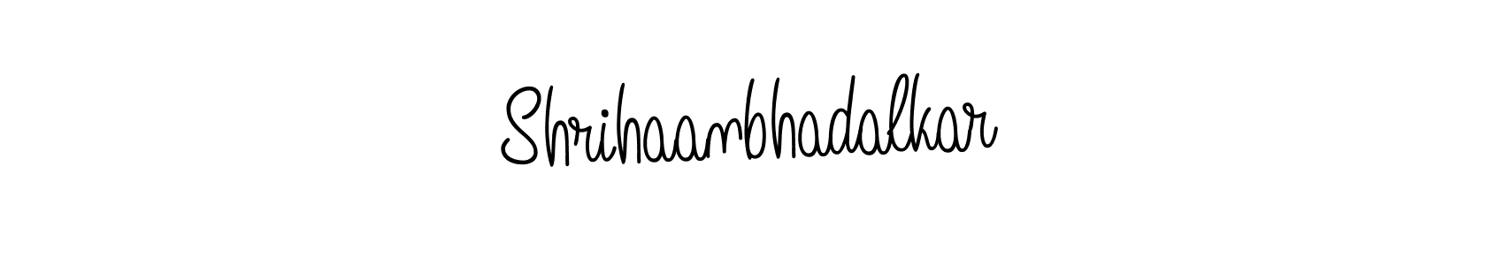 Use a signature maker to create a handwritten signature online. With this signature software, you can design (Angelique-Rose-font-FFP) your own signature for name Shrihaanbhadalkar. Shrihaanbhadalkar signature style 5 images and pictures png