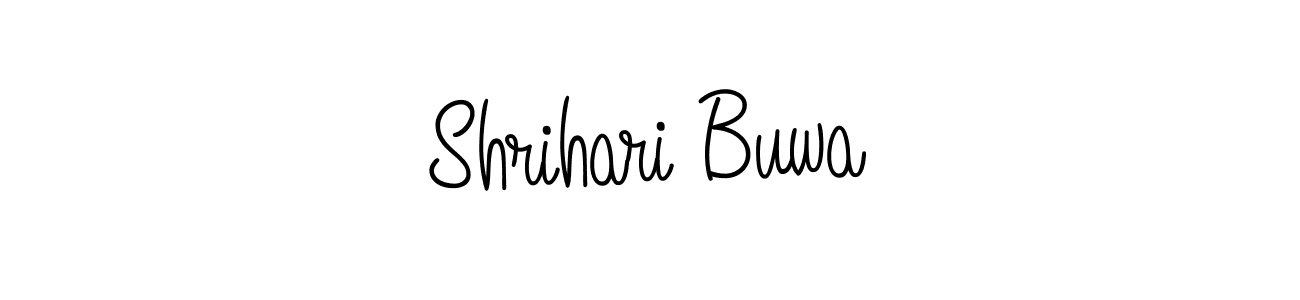 The best way (Angelique-Rose-font-FFP) to make a short signature is to pick only two or three words in your name. The name Shrihari Buwa include a total of six letters. For converting this name. Shrihari Buwa signature style 5 images and pictures png