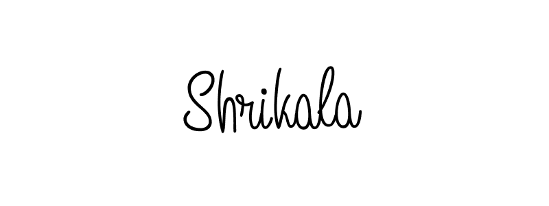 Use a signature maker to create a handwritten signature online. With this signature software, you can design (Angelique-Rose-font-FFP) your own signature for name Shrikala. Shrikala signature style 5 images and pictures png