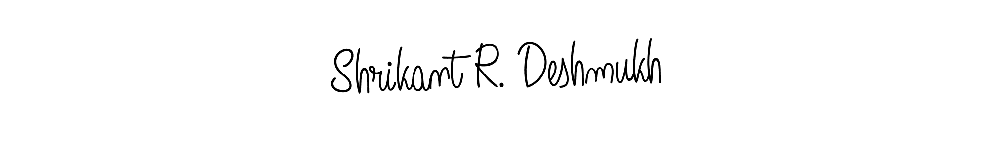 The best way (Angelique-Rose-font-FFP) to make a short signature is to pick only two or three words in your name. The name Shrikant R. Deshmukh include a total of six letters. For converting this name. Shrikant R. Deshmukh signature style 5 images and pictures png