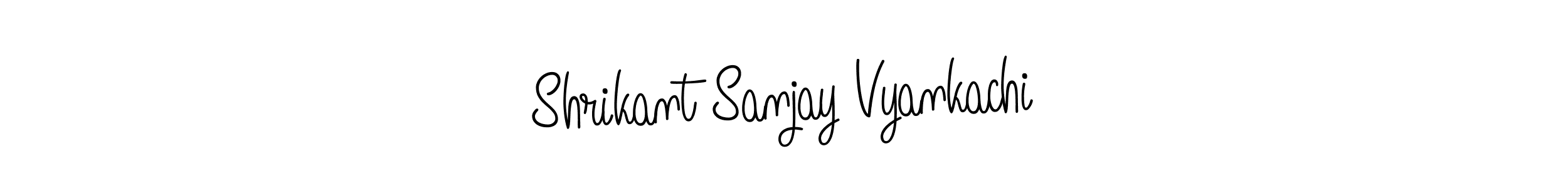 Use a signature maker to create a handwritten signature online. With this signature software, you can design (Angelique-Rose-font-FFP) your own signature for name Shrikant Sanjay Vyankachi. Shrikant Sanjay Vyankachi signature style 5 images and pictures png