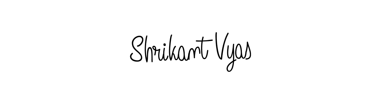 The best way (Angelique-Rose-font-FFP) to make a short signature is to pick only two or three words in your name. The name Shrikant Vyas include a total of six letters. For converting this name. Shrikant Vyas signature style 5 images and pictures png