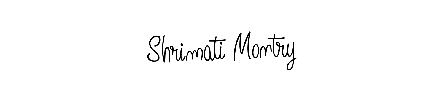 if you are searching for the best signature style for your name Shrimati Montry. so please give up your signature search. here we have designed multiple signature styles  using Angelique-Rose-font-FFP. Shrimati Montry signature style 5 images and pictures png