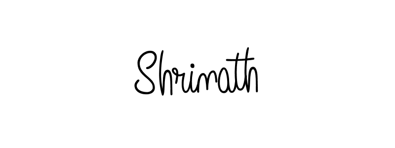 Make a beautiful signature design for name Shrinath. With this signature (Angelique-Rose-font-FFP) style, you can create a handwritten signature for free. Shrinath signature style 5 images and pictures png