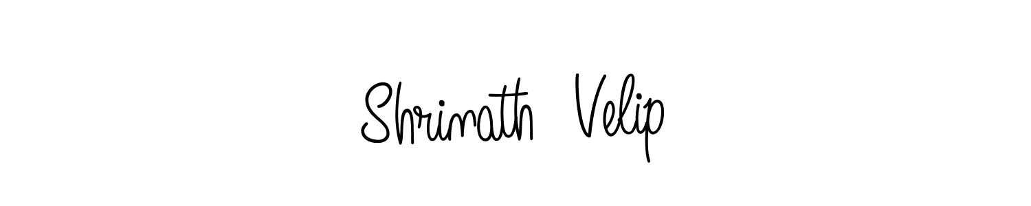 Create a beautiful signature design for name Shrinath  Velip. With this signature (Angelique-Rose-font-FFP) fonts, you can make a handwritten signature for free. Shrinath  Velip signature style 5 images and pictures png