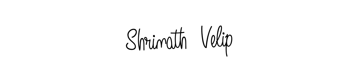 Create a beautiful signature design for name Shrinath  Velip. With this signature (Angelique-Rose-font-FFP) fonts, you can make a handwritten signature for free. Shrinath  Velip signature style 5 images and pictures png