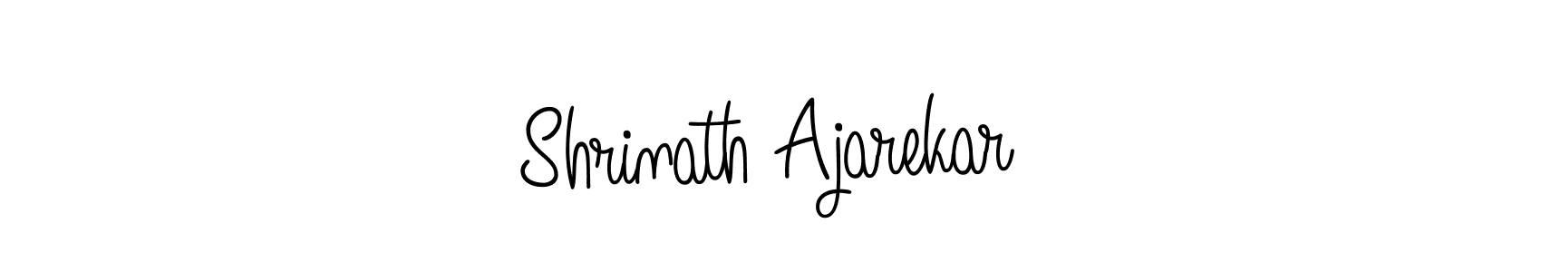 Use a signature maker to create a handwritten signature online. With this signature software, you can design (Angelique-Rose-font-FFP) your own signature for name Shrinath Ajarekar. Shrinath Ajarekar signature style 5 images and pictures png