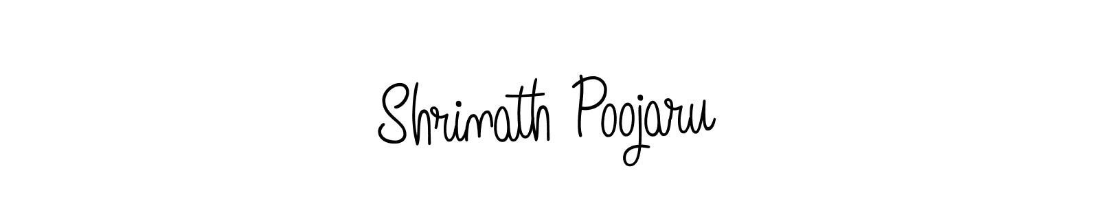 Design your own signature with our free online signature maker. With this signature software, you can create a handwritten (Angelique-Rose-font-FFP) signature for name Shrinath Poojaru. Shrinath Poojaru signature style 5 images and pictures png