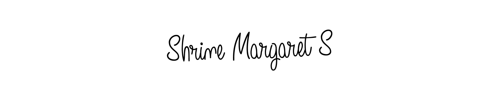 Make a beautiful signature design for name Shrine Margaret S. With this signature (Angelique-Rose-font-FFP) style, you can create a handwritten signature for free. Shrine Margaret S signature style 5 images and pictures png