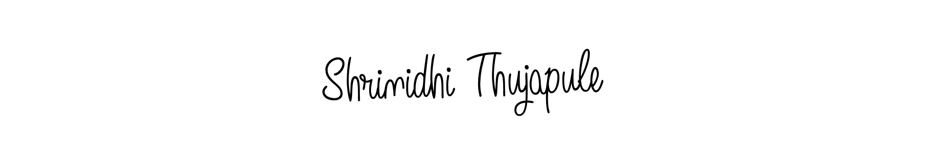 You should practise on your own different ways (Angelique-Rose-font-FFP) to write your name (Shrinidhi Thujapule) in signature. don't let someone else do it for you. Shrinidhi Thujapule signature style 5 images and pictures png
