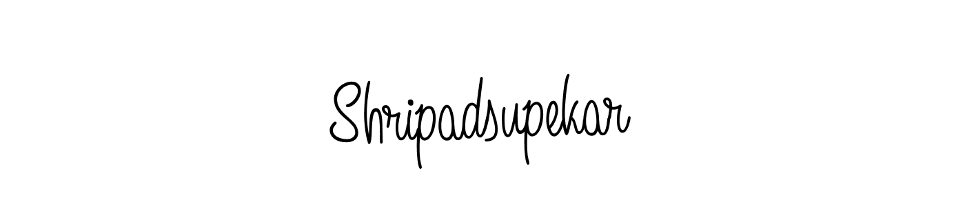 Make a beautiful signature design for name Shripadsupekar. With this signature (Angelique-Rose-font-FFP) style, you can create a handwritten signature for free. Shripadsupekar signature style 5 images and pictures png