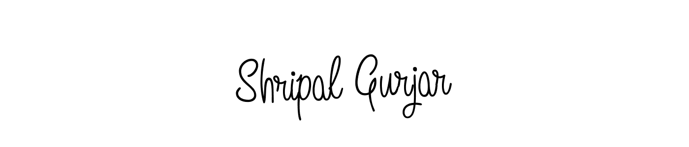 Shripal Gurjar stylish signature style. Best Handwritten Sign (Angelique-Rose-font-FFP) for my name. Handwritten Signature Collection Ideas for my name Shripal Gurjar. Shripal Gurjar signature style 5 images and pictures png