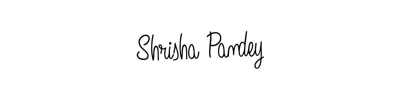 How to make Shrisha Pandey name signature. Use Angelique-Rose-font-FFP style for creating short signs online. This is the latest handwritten sign. Shrisha Pandey signature style 5 images and pictures png
