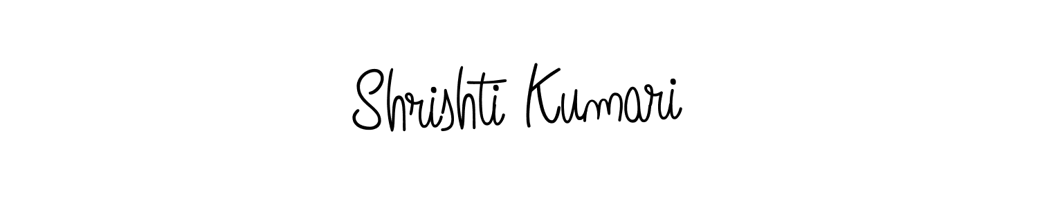 Design your own signature with our free online signature maker. With this signature software, you can create a handwritten (Angelique-Rose-font-FFP) signature for name Shrishti Kumari. Shrishti Kumari signature style 5 images and pictures png