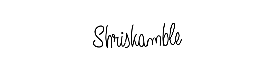 Make a beautiful signature design for name Shriskamble. Use this online signature maker to create a handwritten signature for free. Shriskamble signature style 5 images and pictures png