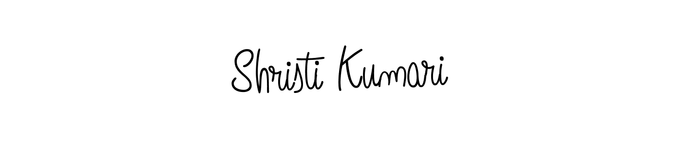 Make a beautiful signature design for name Shristi Kumari. With this signature (Angelique-Rose-font-FFP) style, you can create a handwritten signature for free. Shristi Kumari signature style 5 images and pictures png
