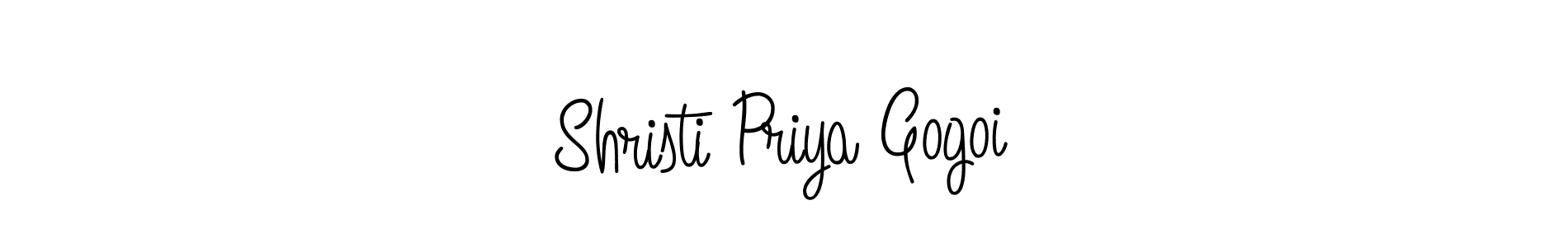 Also we have Shristi Priya Gogoi name is the best signature style. Create professional handwritten signature collection using Angelique-Rose-font-FFP autograph style. Shristi Priya Gogoi signature style 5 images and pictures png