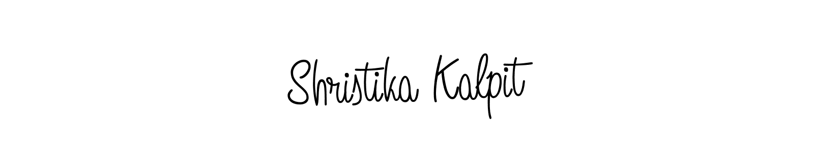 How to make Shristika Kalpit signature? Angelique-Rose-font-FFP is a professional autograph style. Create handwritten signature for Shristika Kalpit name. Shristika Kalpit signature style 5 images and pictures png