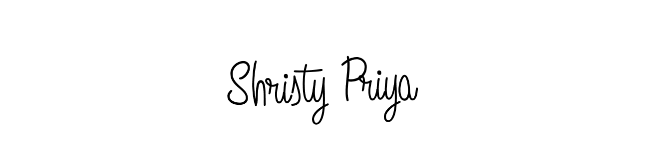 Design your own signature with our free online signature maker. With this signature software, you can create a handwritten (Angelique-Rose-font-FFP) signature for name Shristy Priya. Shristy Priya signature style 5 images and pictures png