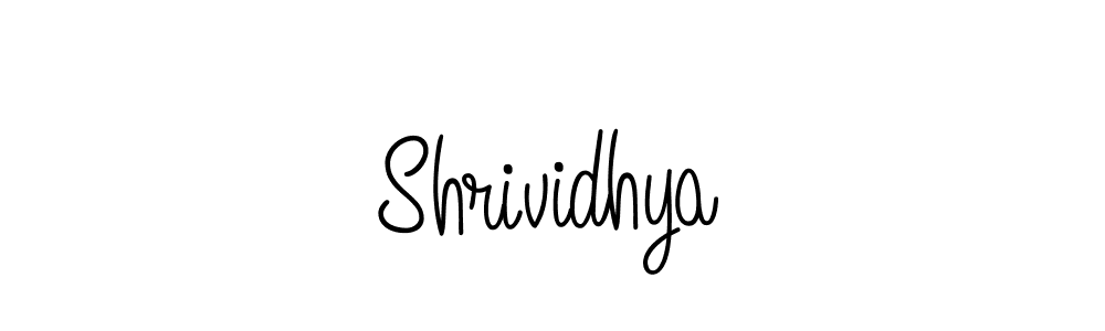 You should practise on your own different ways (Angelique-Rose-font-FFP) to write your name (Shrividhya) in signature. don't let someone else do it for you. Shrividhya signature style 5 images and pictures png