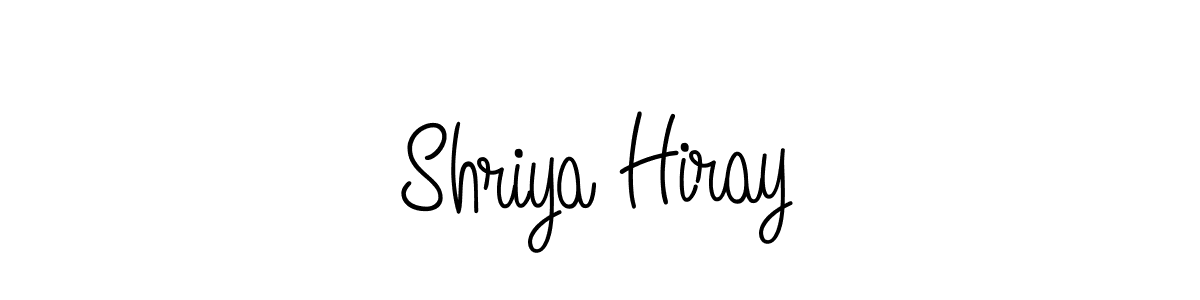 Use a signature maker to create a handwritten signature online. With this signature software, you can design (Angelique-Rose-font-FFP) your own signature for name Shriya Hiray. Shriya Hiray signature style 5 images and pictures png