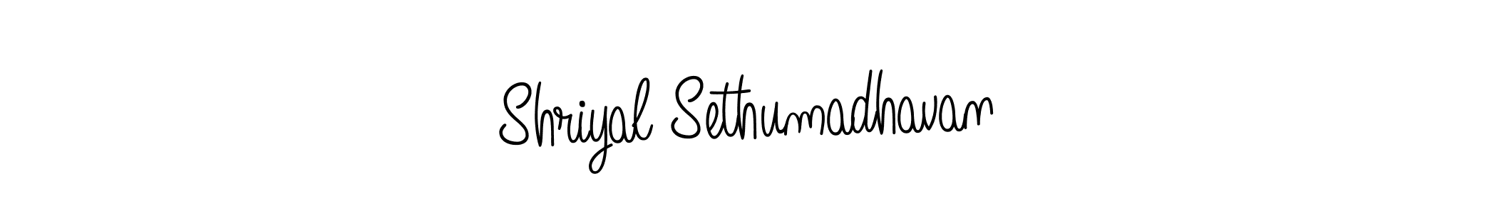 Once you've used our free online signature maker to create your best signature Angelique-Rose-font-FFP style, it's time to enjoy all of the benefits that Shriyal Sethumadhavan name signing documents. Shriyal Sethumadhavan signature style 5 images and pictures png