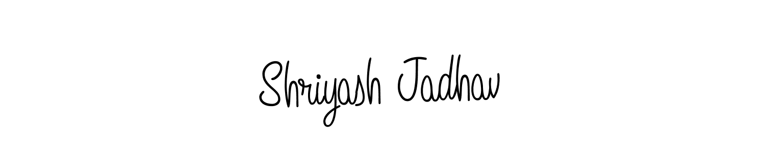 Create a beautiful signature design for name Shriyash Jadhav. With this signature (Angelique-Rose-font-FFP) fonts, you can make a handwritten signature for free. Shriyash Jadhav signature style 5 images and pictures png