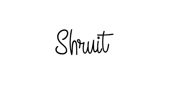 How to make Shruit signature? Angelique-Rose-font-FFP is a professional autograph style. Create handwritten signature for Shruit name. Shruit signature style 5 images and pictures png
