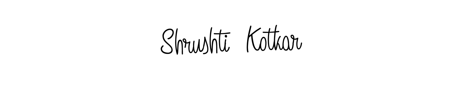Similarly Angelique-Rose-font-FFP is the best handwritten signature design. Signature creator online .You can use it as an online autograph creator for name Shrushti  Kotkar. Shrushti  Kotkar signature style 5 images and pictures png