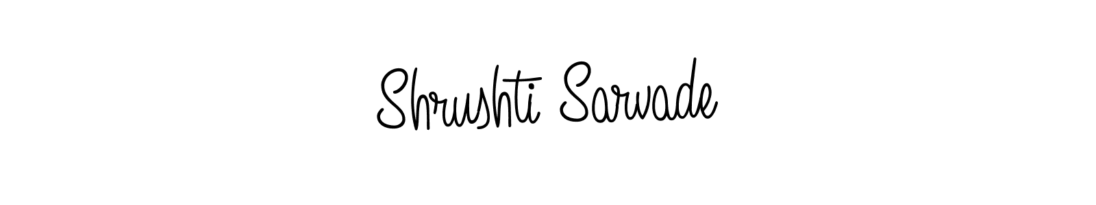 The best way (Angelique-Rose-font-FFP) to make a short signature is to pick only two or three words in your name. The name Shrushti Sarvade include a total of six letters. For converting this name. Shrushti Sarvade signature style 5 images and pictures png