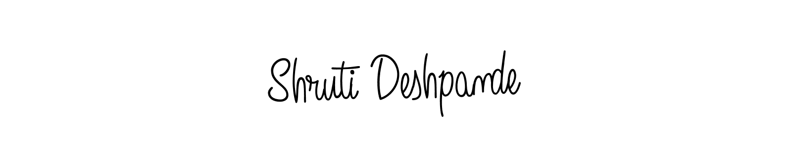 The best way (Angelique-Rose-font-FFP) to make a short signature is to pick only two or three words in your name. The name Shruti Deshpande include a total of six letters. For converting this name. Shruti Deshpande signature style 5 images and pictures png