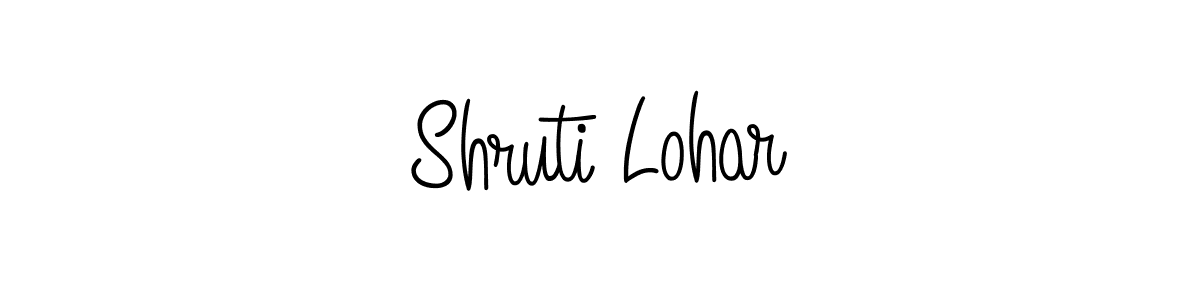 Make a beautiful signature design for name Shruti Lohar. With this signature (Angelique-Rose-font-FFP) style, you can create a handwritten signature for free. Shruti Lohar signature style 5 images and pictures png