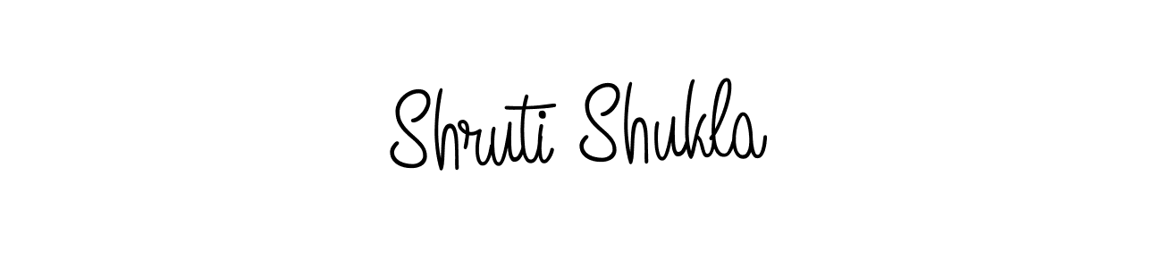 Use a signature maker to create a handwritten signature online. With this signature software, you can design (Angelique-Rose-font-FFP) your own signature for name Shruti Shukla. Shruti Shukla signature style 5 images and pictures png