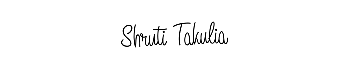 Make a beautiful signature design for name Shruti Takulia. Use this online signature maker to create a handwritten signature for free. Shruti Takulia signature style 5 images and pictures png
