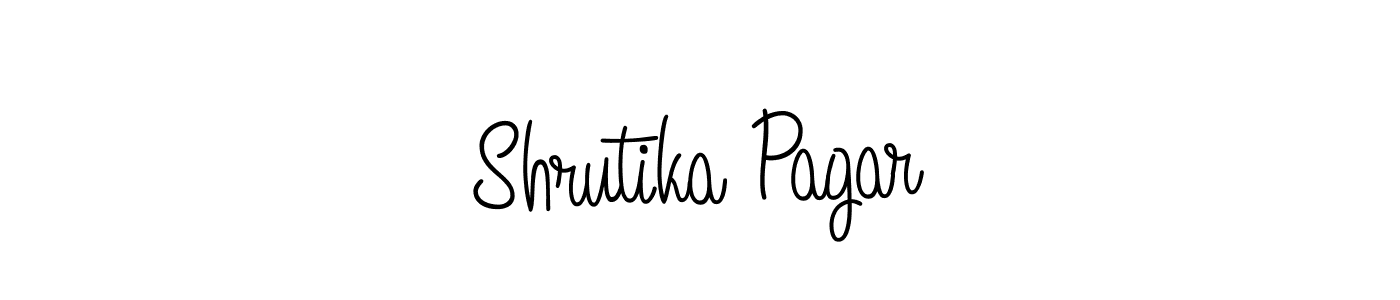 How to make Shrutika Pagar signature? Angelique-Rose-font-FFP is a professional autograph style. Create handwritten signature for Shrutika Pagar name. Shrutika Pagar signature style 5 images and pictures png