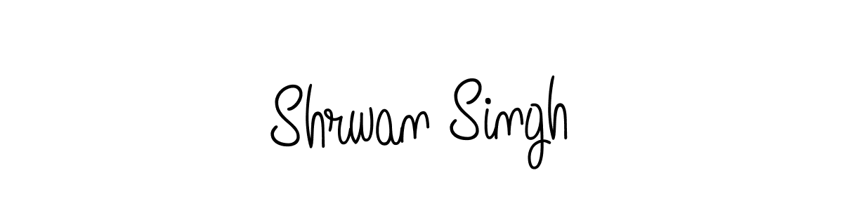 You should practise on your own different ways (Angelique-Rose-font-FFP) to write your name (Shrwan Singh) in signature. don't let someone else do it for you. Shrwan Singh signature style 5 images and pictures png