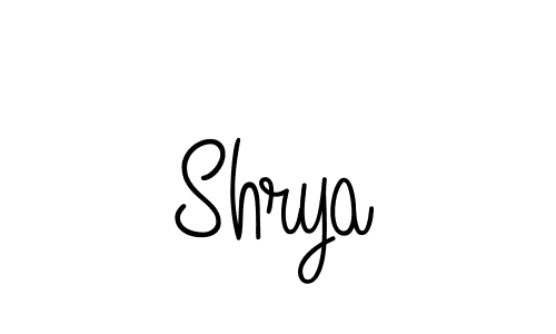 Create a beautiful signature design for name Shrya. With this signature (Angelique-Rose-font-FFP) fonts, you can make a handwritten signature for free. Shrya signature style 5 images and pictures png