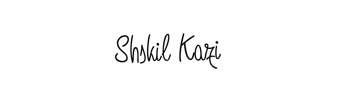 How to make Shskil Kazi name signature. Use Angelique-Rose-font-FFP style for creating short signs online. This is the latest handwritten sign. Shskil Kazi signature style 5 images and pictures png